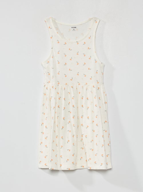 Vestido sem mangas com motivos - Kiabi