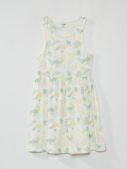 Vestido sem mangas com motivos - Kiabi