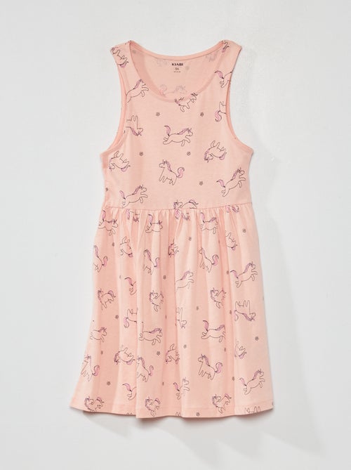 Vestido sem mangas com motivos - Kiabi