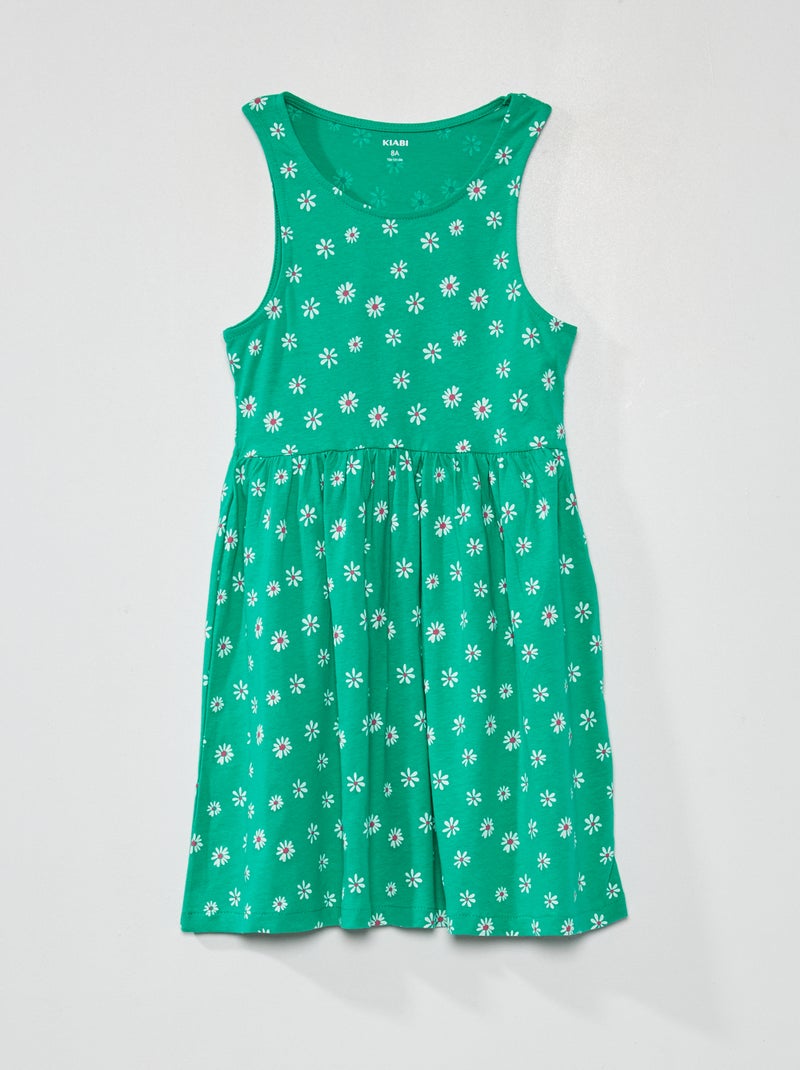 Vestido sem mangas com motivos VERDE - Kiabi