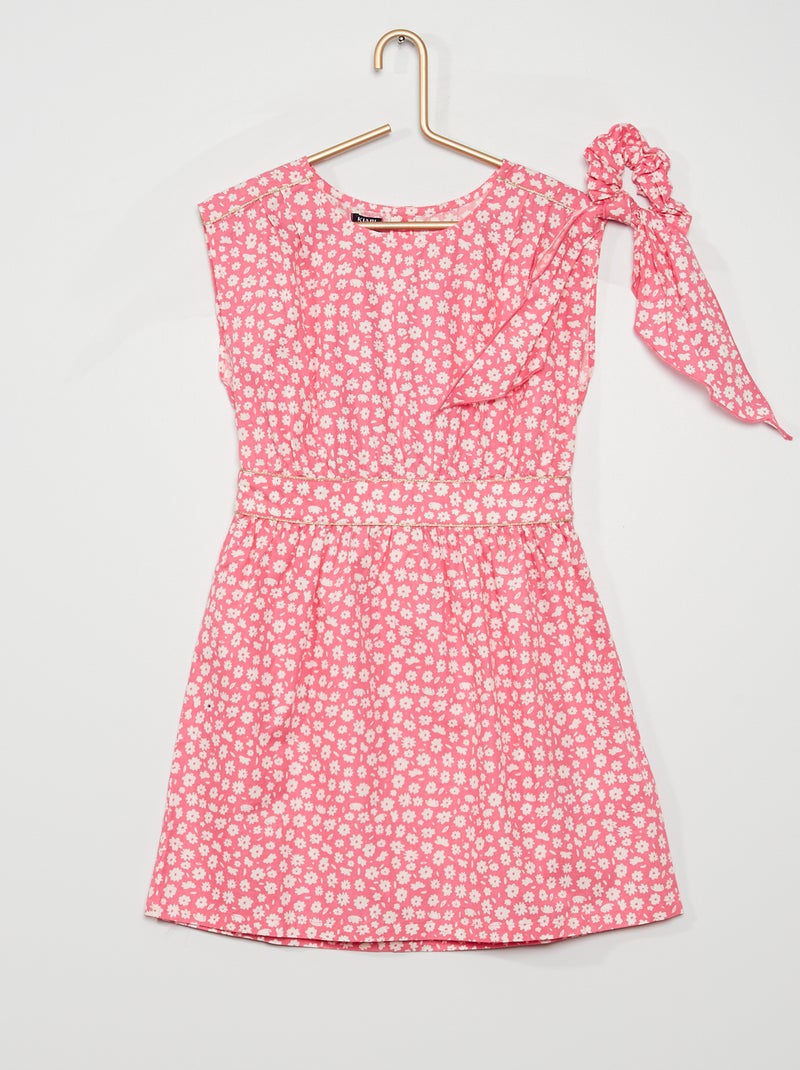 Vestido sem mangas + elástico ROSA - Kiabi