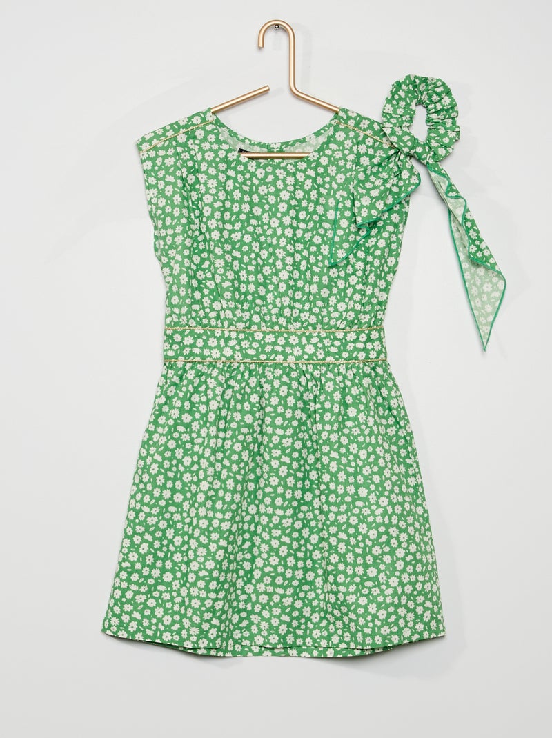 Vestido sem mangas + elástico VERDE - Kiabi