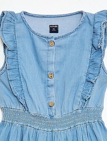 Vestido sem mangas em tecido leve