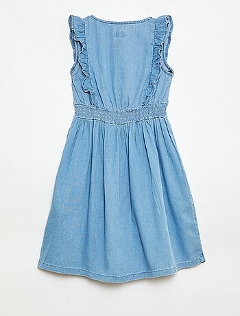 Vestido sem mangas em tecido leve