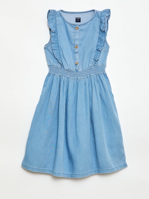 Vestido sem mangas em tecido leve - Kiabi