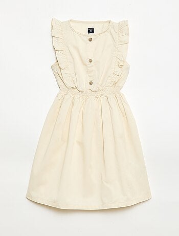 Vestido sem mangas em tecido leve