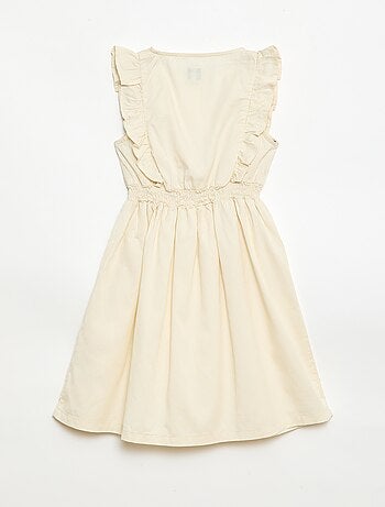 Vestido sem mangas em tecido leve