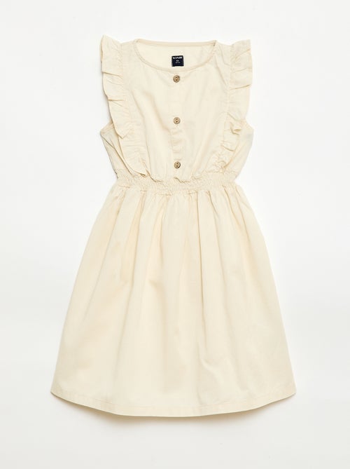 Vestido sem mangas em tecido leve - Kiabi