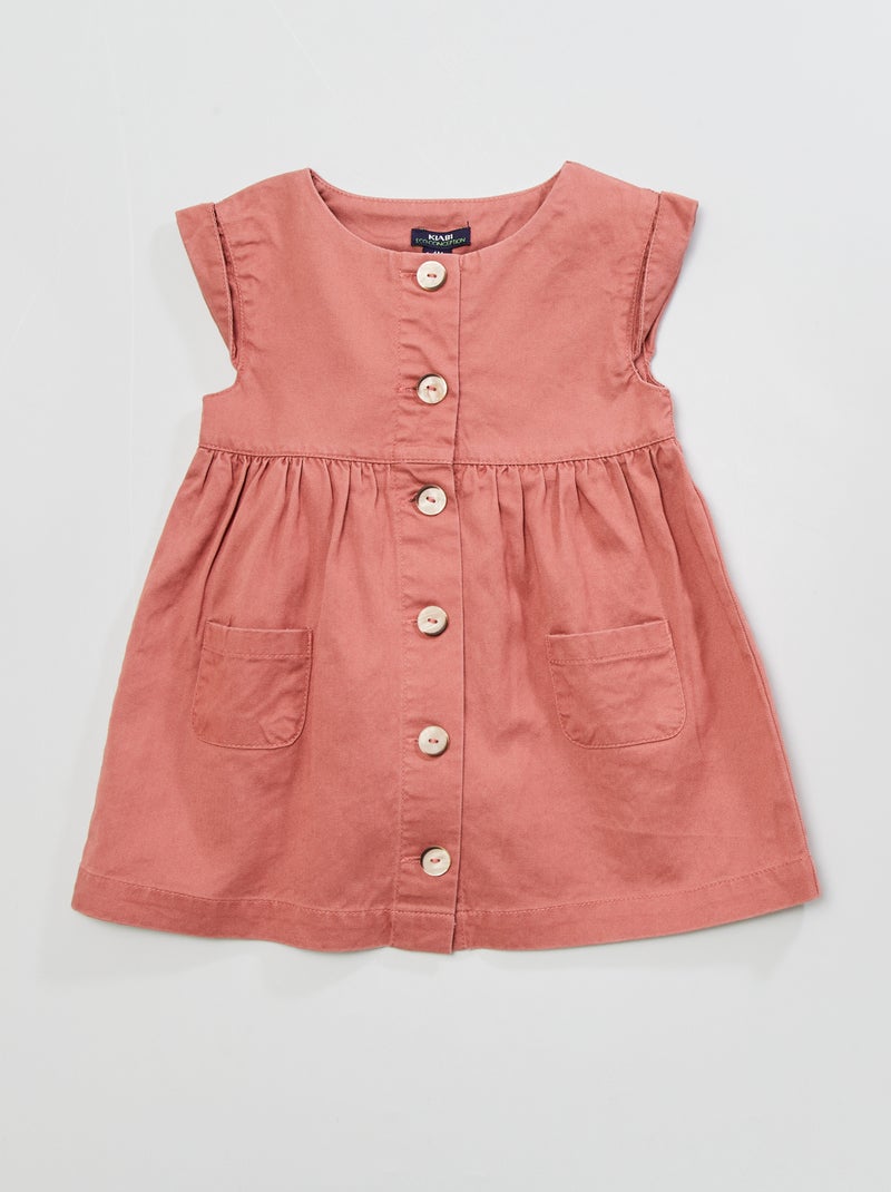 Vestido sem mangas em tencel ROSA - Kiabi