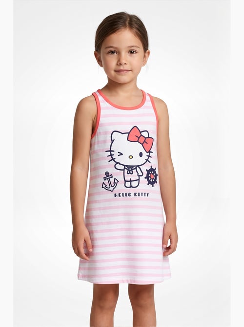 Vestido sem mangas hello kitty rosa menina | licença oficial - Kiabi