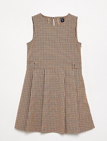 Vestido sem mangas xadrez