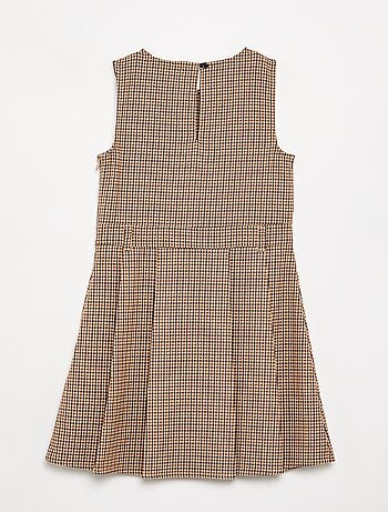 Vestido sem mangas xadrez