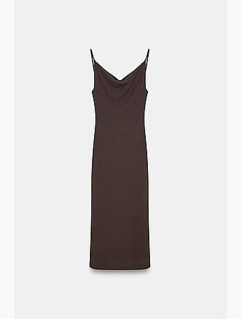 Vestido slip midi sem mangas dilvin