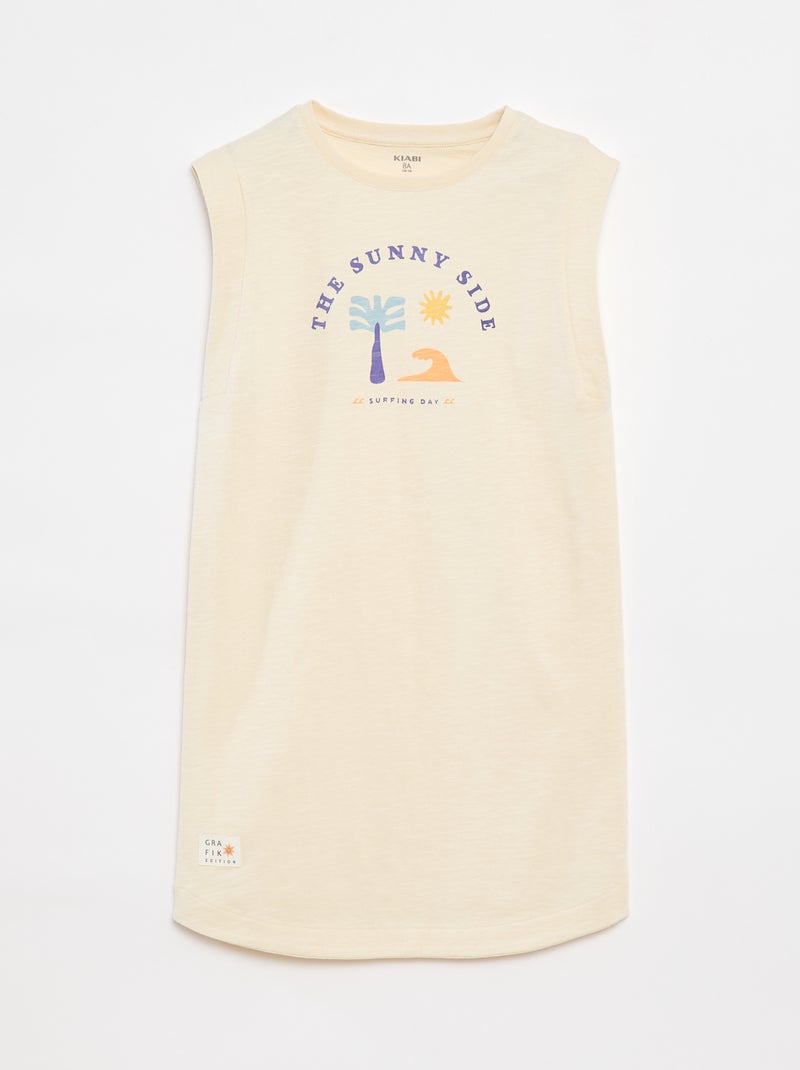 Vestido t-shirt - Grafik Edition BRANCO - Kiabi