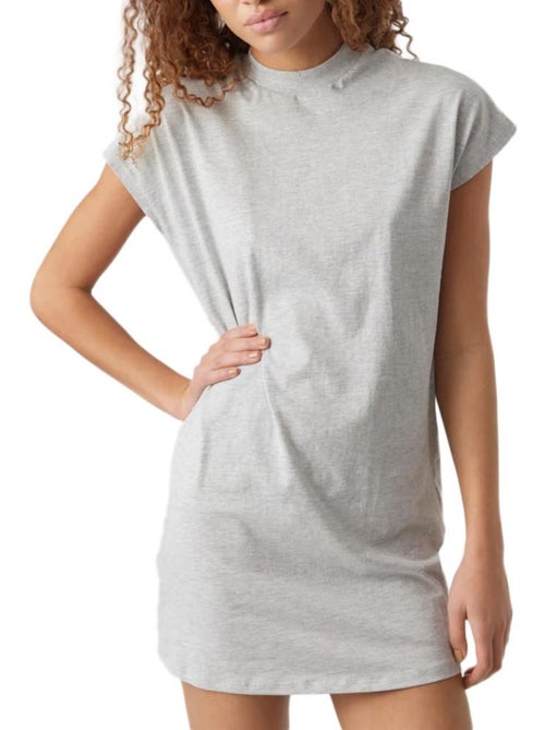 Vestido T-Shirt Cinzento de Mulher Vero Moda Turtle - Kiabi Vestido T-Shirt Cinzento de Mulher Vero Moda Turtle - Kiabi