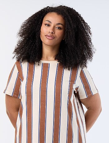 Vestido t-shirt comprido liso