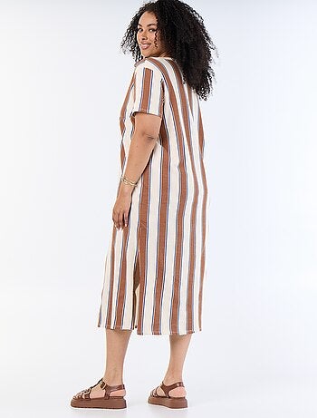 Vestido t-shirt comprido liso