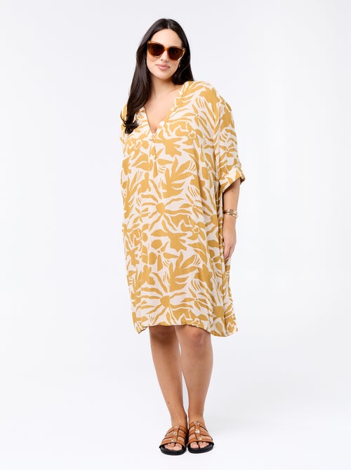 Vestido t-shirt curto - Kiabi