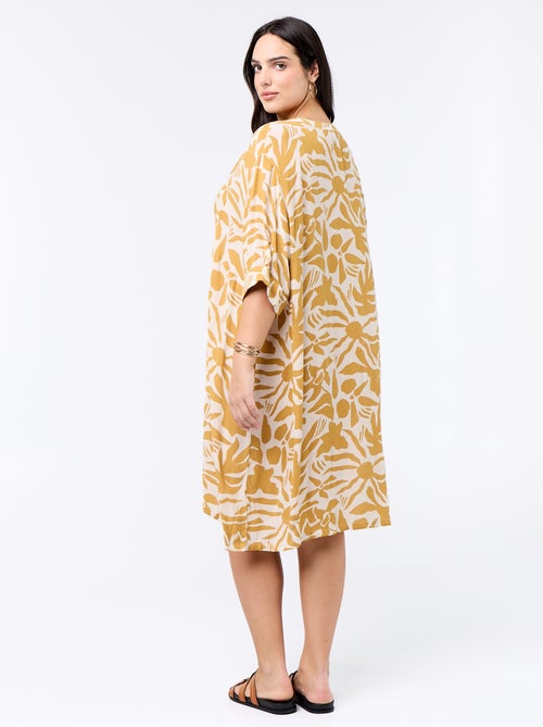 Vestido t-shirt curto - Kiabi