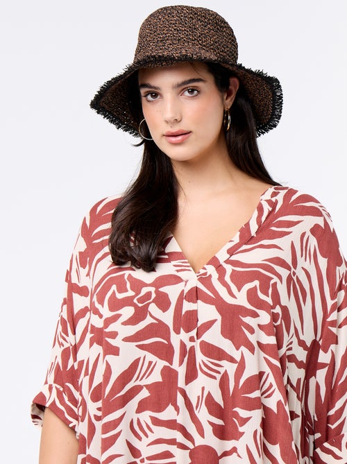 Vestido t-shirt curto - Kiabi