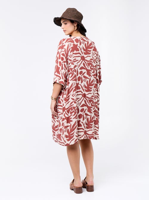 Vestido t-shirt curto - Kiabi