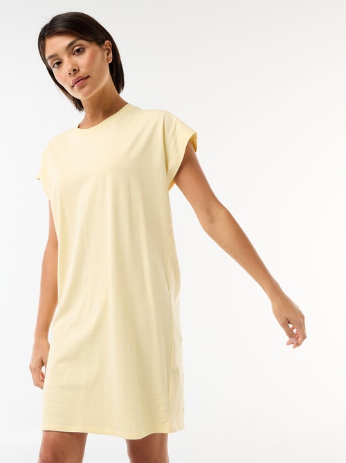 Vestido T-shirt Curto de Manga Curta - Kiabi