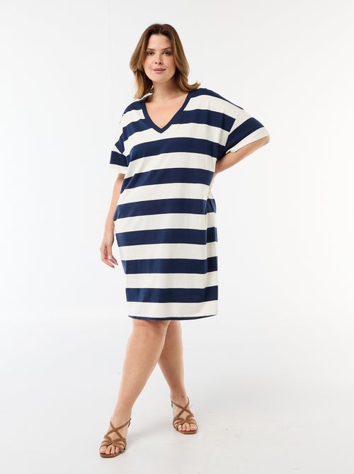 Vestido T-shirt Curto de Manga Curta - Kiabi