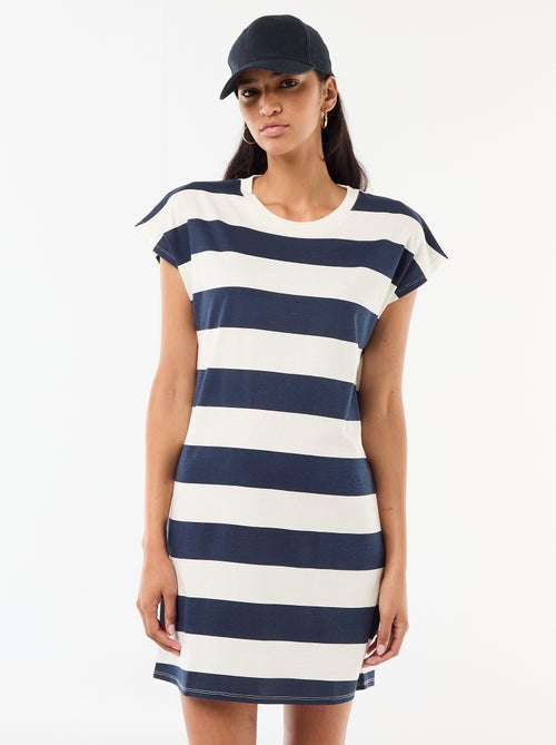 Vestido T-shirt Curto de Manga Curta - Kiabi