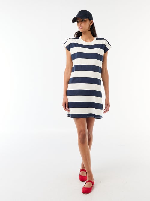 Vestido T-shirt Curto de Manga Curta - Kiabi