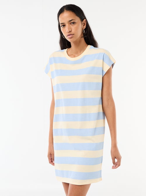 Vestido T-shirt Curto de Manga Curta - Kiabi