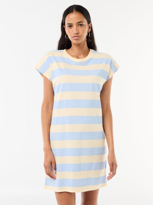 Vestido T-shirt Curto de Manga Curta - Kiabi