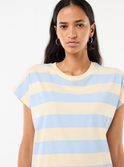 Vestido T-shirt Curto de Manga Curta - Kiabi