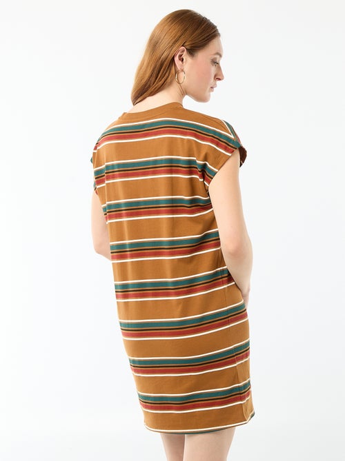 Vestido T-shirt Curto de Manga Curta - Kiabi