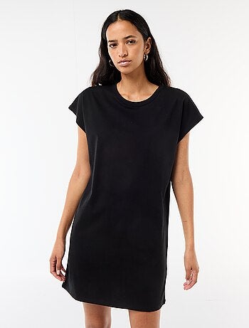 Vestido T-shirt Curto de Manga Curta