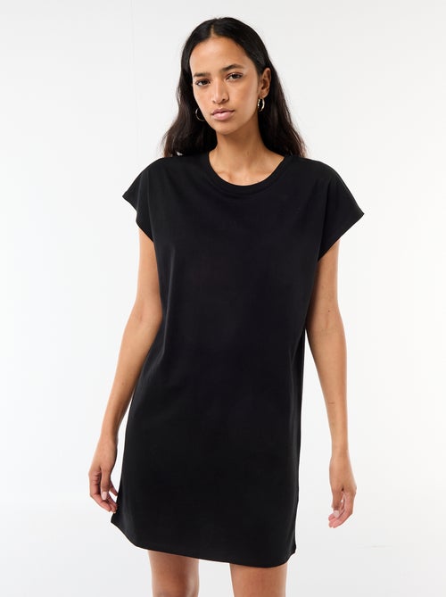 Vestido T-shirt Curto de Manga Curta - Kiabi