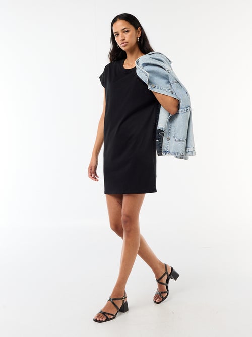 Vestido T-shirt Curto de Manga Curta - Kiabi