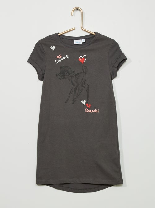 Vestido t-shirt de gola redonda - Kiabi