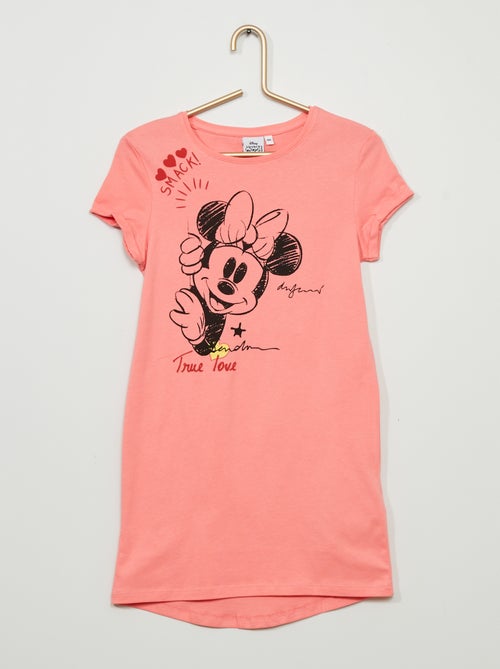Vestido t-shirt de gola redonda - Kiabi