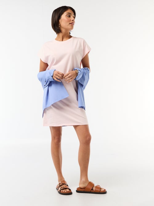 Vestido t-shirt de manga curta - Kiabi