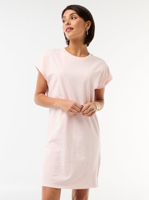 Vestido t-shirt de manga curta - Kiabi