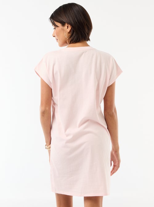 Vestido t-shirt de manga curta - Kiabi