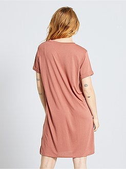 Vestido t-shirt em modal - Kiabi