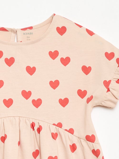 Vestido T-shirt Leopardo - Kiabi