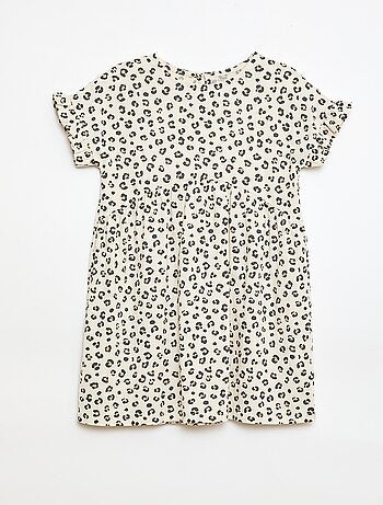 Vestido T-shirt Leopardo