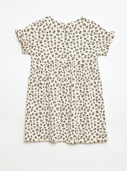 Vestido T-shirt Leopardo - Kiabi