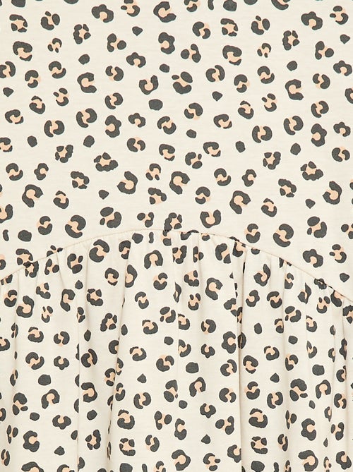 Vestido T-shirt Leopardo - Kiabi