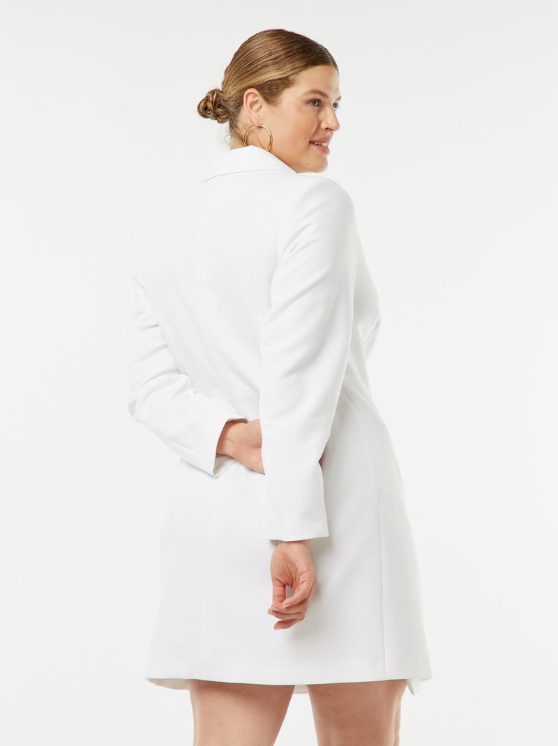 Vestido tipo blazer Branco - Kiabi