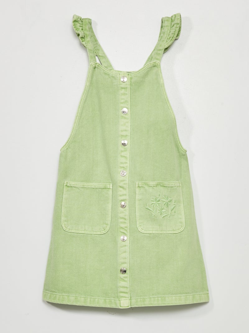 Vestido tipo jardineiras VERDE - Kiabi