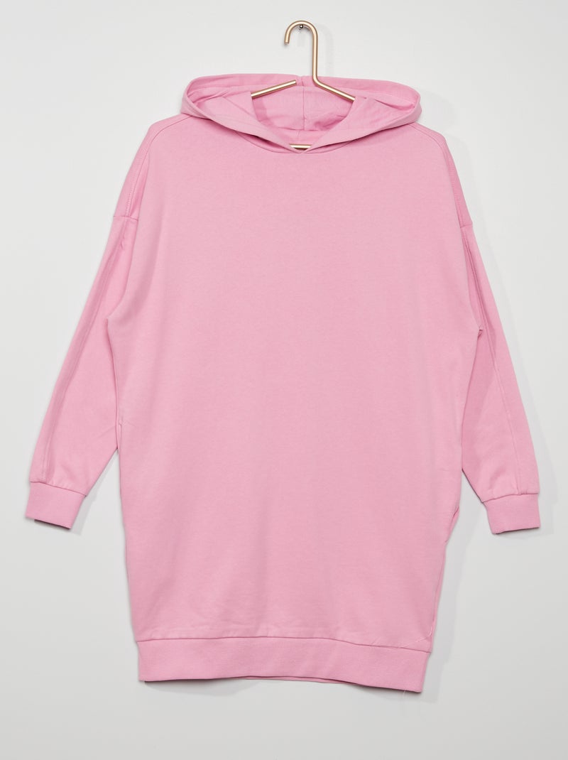 Vestido tipo sweatshirt com capuz VIOLETA - Kiabi