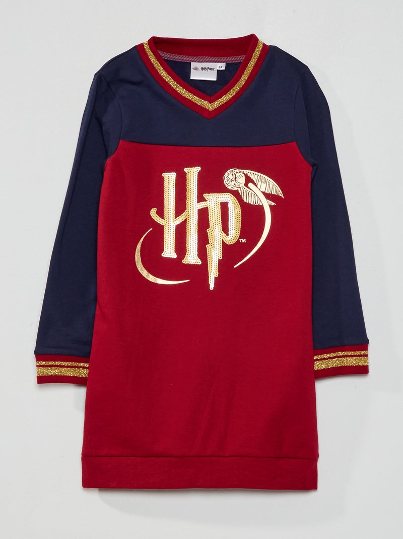 Vestido tipo sweatshirt 'Harry Potter' Azul Marinho - Kiabi